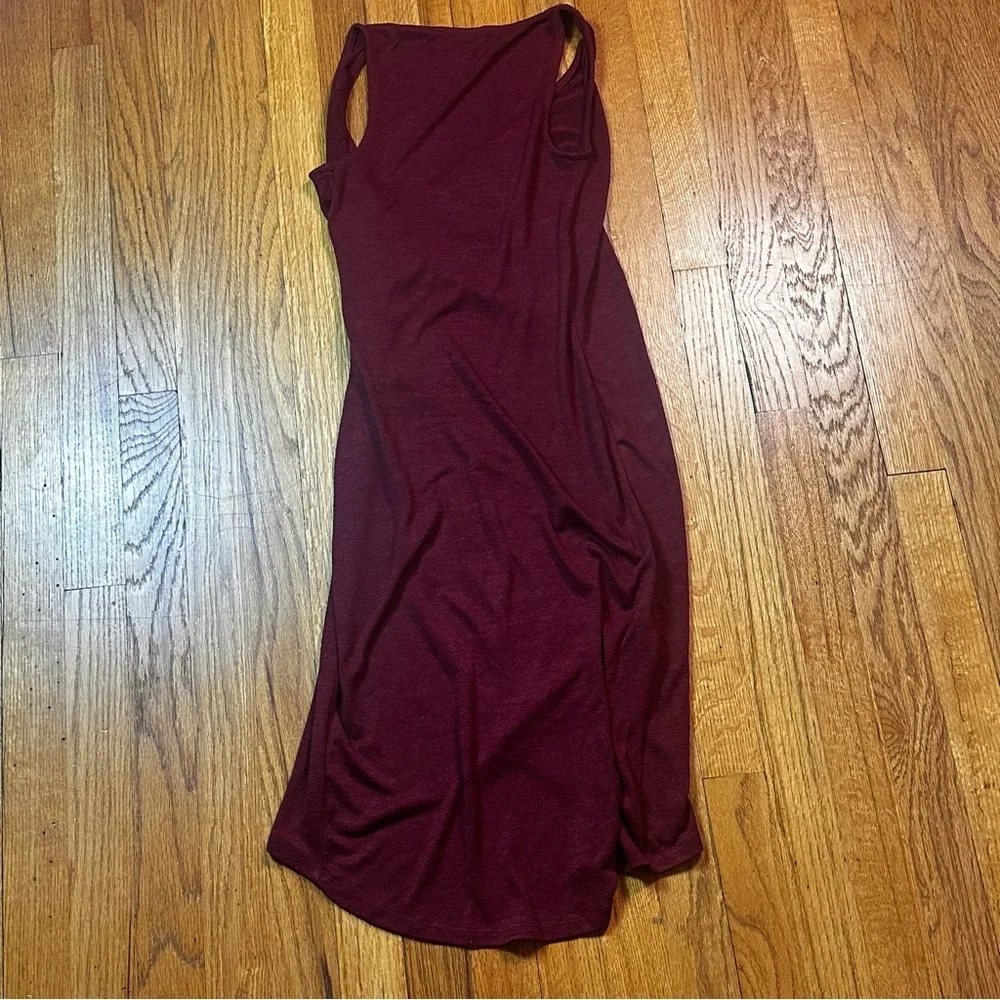 Leith Ruched Bodycon Dress Size XS Sleeveless Casual Party Cocktail Hi Low - Picture 2 of 7